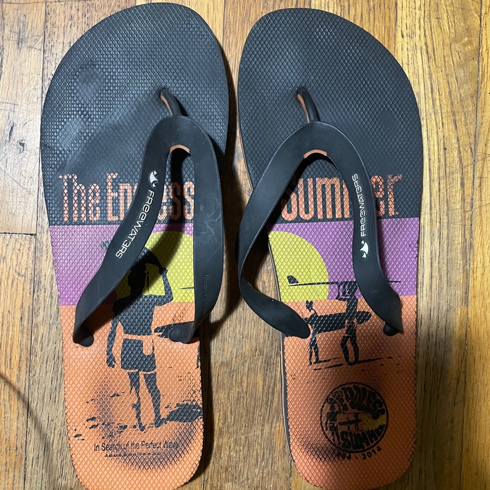 Freewaters Endless Summer Beach Sandals Size 10 1/2 Resortcore